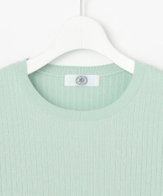 J.PRESS LADIES L 【洗える】Cotton Acetate ストライプ ニット プルオーバー