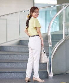 Tiaclasse 【洗える】配色リボンタイブラウス