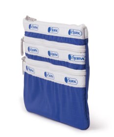 LeSportsac 3ZIP COSMETIC/スペクテイターロイヤルブルー