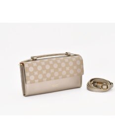 MIYABIYA La quoh with kirakaracho 南蛮七宝プリントレザー お財布ショルダー