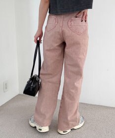 WEGO ハートポケットストレートデニムパンツ