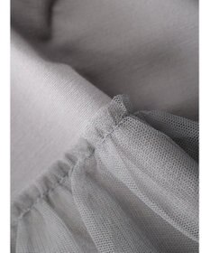 Green Parks フレンチスリーブチュールティアードプルオーバー