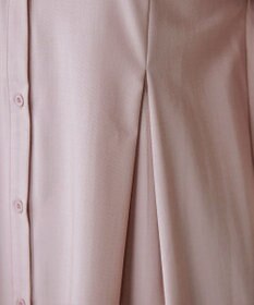 Tiaclasse 【洗える】-TiaBASIC-バンドカラーシャツチュニックブラウス