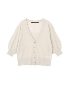 YECCA VECCA シアーニットVネックカーディガン