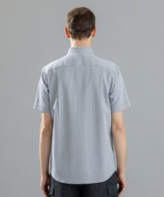 JOSEPH HOMME トライジャガードストレッチ   ウイングカラー半袖シャツ