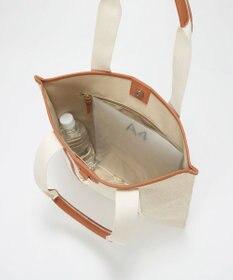 TOPKAPI 【TREASURE TOPKAPI】レザーコンビ ストライプハンドル スリム トートバッグ　A4 / 軽量