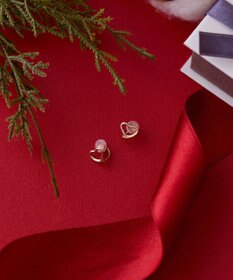 Phoebe 【K10RG】オープンハートイヤリング