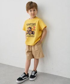 ANY KIDS 【洗濯機可能】はたらく車プリント 半袖Tシャツ