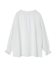 earth music&ecology シャーリングネックブラウス