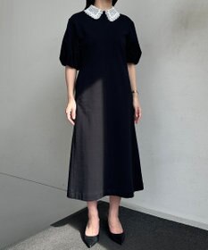 組曲 【2WAY】レース襟フレンチテリー ワンピース