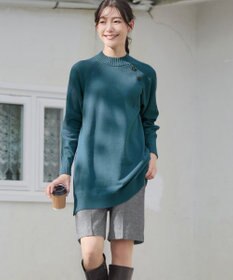 Tiaclasse 【洗える】ウール調キュロットパンツ