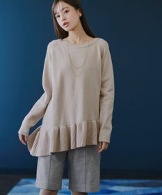 Tiaclasse 【洗える】ウール調キュロットパンツ