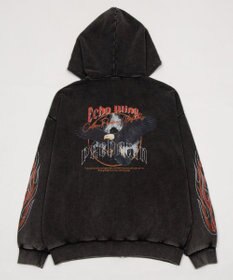 WEGO 【ユニセックス着用ITEM】ブリーチグラフィックZIPパーカー