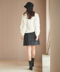 Feroux 【洗える】袖フリルダンボール プルオーバー