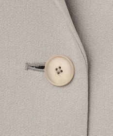 自由区 【洗える】ライトダブルクロス ノーカラーコート