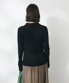 CRAFT STANDARD BOUTIQUE 襟付きニットコンパクトカーディガン