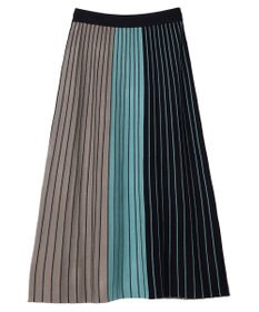 CRAFT STANDARD BOUTIQUE マルチストライプバイカラーニットスカート