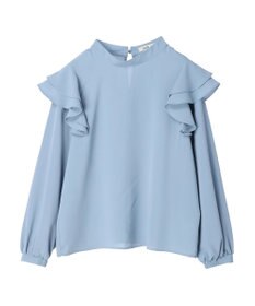 earth music&ecology フリルスリーブブラウス