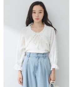 earth music&ecology ふくれジャガードボレロ