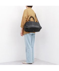 UNBILLION ペルケ perche / ガーメントレザー・サスティナブル2wayハーフムーンボストン