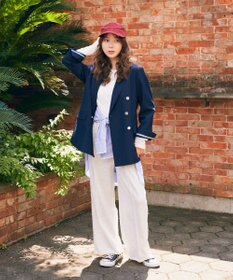 earth music&ecology レイヤードストライプシャツ