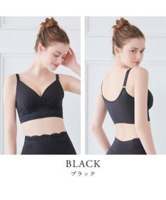 BRADELIS New York 【BRADELIS NewYork peace】ハイブリッドハートカップブラ23 締め付け感の少ないノンワイヤー補整ブラ 補正