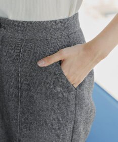 Tiaclasse 【洗える】ウール調キュロットパンツ