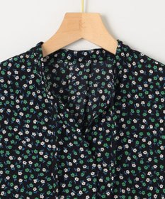 組曲 【洗える】プティフラワージョーゼットシフォン ブラウス