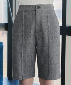 Tiaclasse 【洗える】ウール調キュロットパンツ