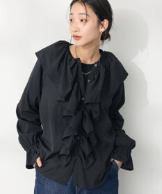 CRAFT STANDARD BOUTIQUE ビッグ襟フリルブラウス