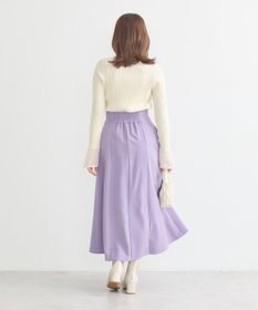 earth music&ecology シアースリーブリブハイネックプルオーバー