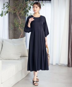 Tiaclasse L 【洗える】シンメトリープリーツワンピース