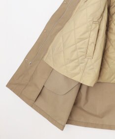 J.PRESS LADIES 【2way】スパンライクナイロンタッサー フーデッド コート