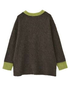AMERICAN HOLIC 起毛バイカラーニットプルオーバー