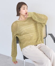 earth music&ecology メッシュニットプルオーバー