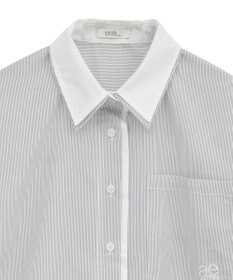 earth music&ecology レイヤードストライプシャツ