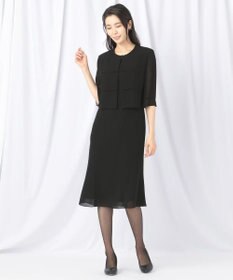 自由区 FORMAL 【人気NO.1 / 洗える】ボレロ風ワンピース