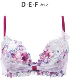 WACOAL ブラジャー 【リボンブラ 胸もとフィットながもち】 きれいな谷間をメイク 動いても谷間をキープ Gカップまで対応 大きいサイズ レディース BXB490 /ワコール