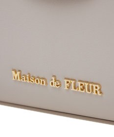 Maison de FLEUR フロントリボントップハンドルバッグ