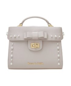 Maison de FLEUR フロントリボントップハンドルバッグ