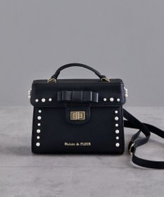 Maison de FLEUR フロントリボントップハンドルバッグ