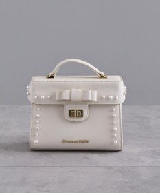 Maison de FLEUR フロントリボントップハンドルバッグ