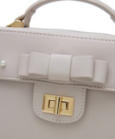 Maison de FLEUR フロントリボントップハンドルバッグ