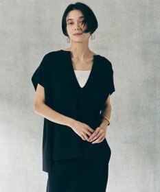 UNFILO L 【WEB限定カラー】スゴ機能美ニット キーネック ジレ