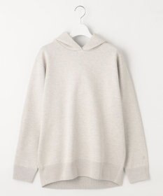 自由区 【洗える】シャイニースムースニット パーカー