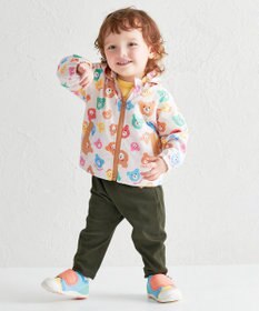 MIKI HOUSE HOT BISCUITS 【80-120cm】カラフルビーンズ 総柄ウインドブレーカー