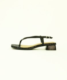 BONTRE 【PRECIEUX JOUET/プレシュウジュエ】 スクエアヒールナロートングサンダル/034PJ