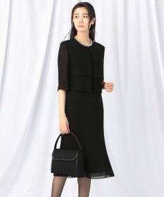 自由区 FORMAL 【人気NO.1 / 洗える】ボレロ風ワンピース