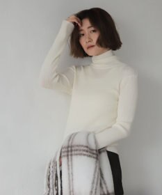 WEGO 【2025年秋冬新作】リブタートルニット