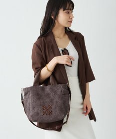 russet ナイロンラフィア2WAYトートバッグ(CE-1711)